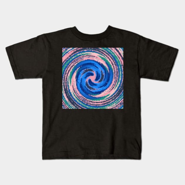 Colorful Circle Swirl Kids T-Shirt by Peaceful Space AS